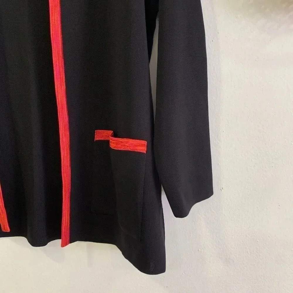 Exclusively Misook Open Front Cardigan Topper - Picture 4 of 7